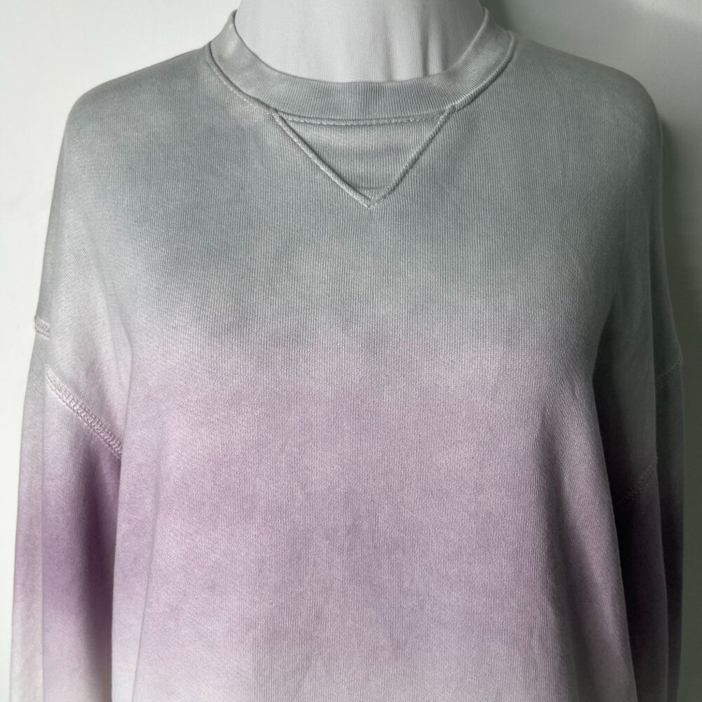 NWT ATM Women's Grey White Anthony Thomas Melillo French Terry Sweatshirt XS - Picture 2 of 10